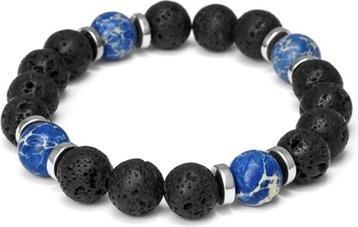 Image du produit Beneto Pierre de lave. Bracelet de perles en régalite et hématite MINK162/20
