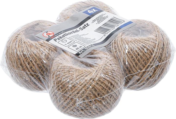 Image du produit BGS Jeu de ficelle d’emballage 1 mm x 45 m 4 pièces (45 m)