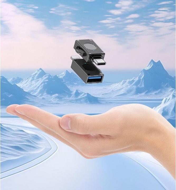 Actual product image PowerGuard Titan USB-C to USB 3.1 Gen2 OTG adapter (USB Type C, USB Type C)