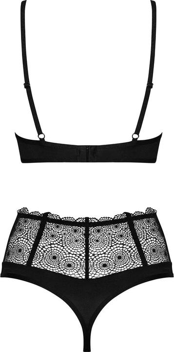 Actual product image Obsessive Sharlotte 2-pcs set black XXL (XXL)