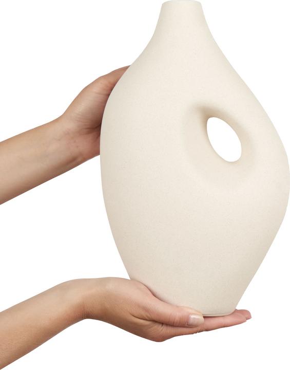 Produktbild Beliani Blumenvase Porzellan weiss 32 cm KOMOTINI (1 x)