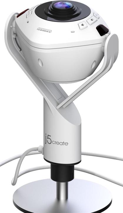 Actual product image j5Create JVU368-N Webcam con teconologia AI a 360° con vivavoce (2.10 Mpx)