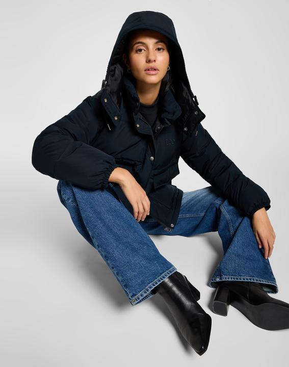 Actual product image Lee Quilted jacket Hooded Short Puffer (L)