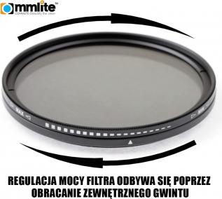 Actual product image Commlite ND Filter variable Fader - 82 mm (82 mm, Graduated neutral density filter)