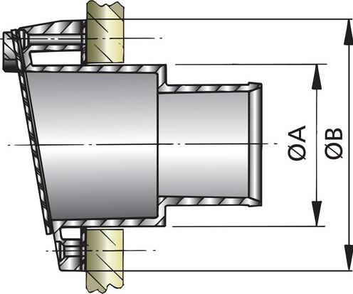 Produktbild Vetus Abgasspiegeldurchfü.40mm