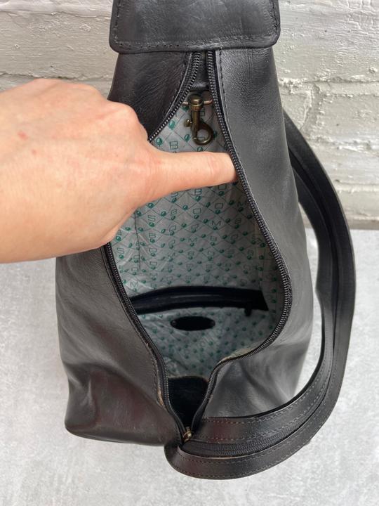 Immagine prodotto Only-Bags.Store Zaino in pelle nera spessa