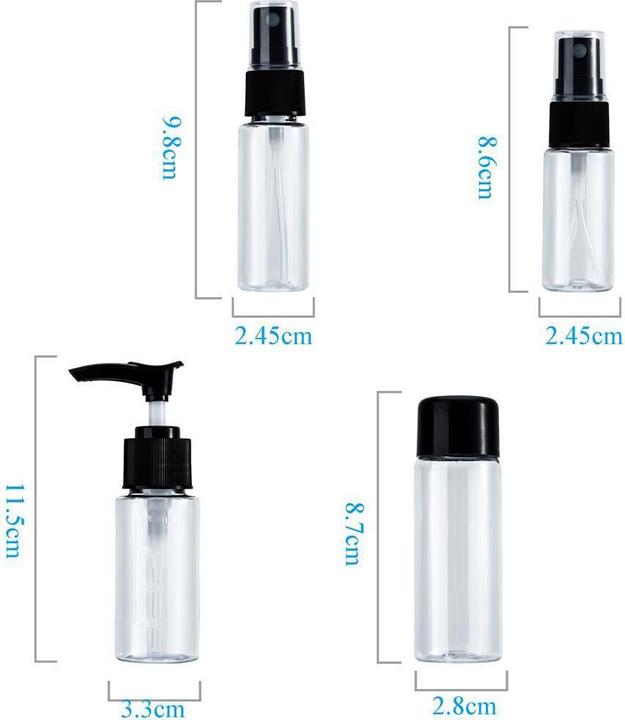 Image du produit Intirilife Lot de 6 bouteilles TRANSPARENTES