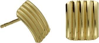 Actual product image Victoria Cruz Decent gold-plated stud earrings Connect A4644-DT
