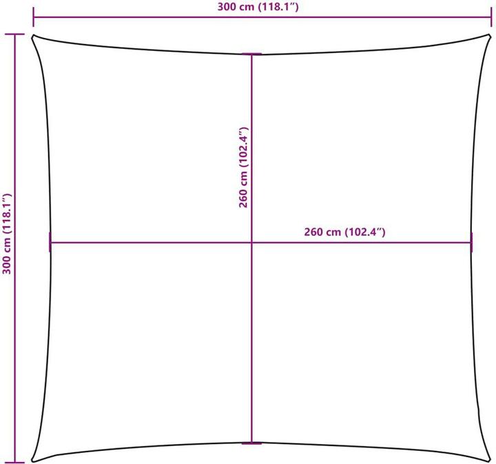 Image du produit VidaXL Sonnensegel (300 x 300 cm)