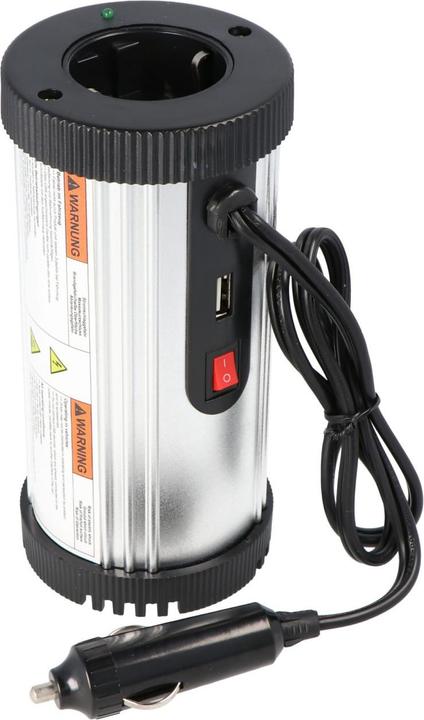 Produktbild AccuCell Spannungswandler DC/AC von 12 Volt auf 230 Volt mit max 150 Watt