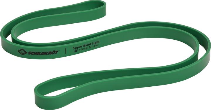 Actual product image Schildkröt Super Band Light, 21 mm, green resistance band made of premium latex, easy transport (2.08 m)