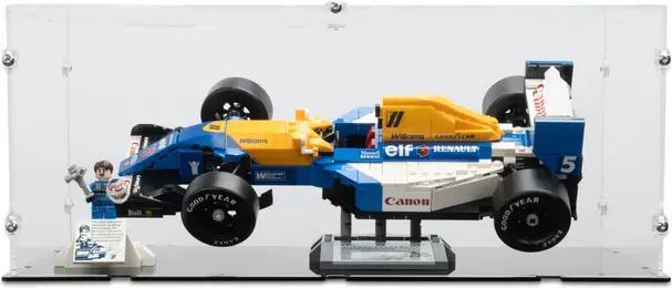 Image du produit iDisplayit Acryl-Display für LEGO® 10300 Die Zeitmaschine aus Zurück in die Zukunft (mit schwarzem Boden)