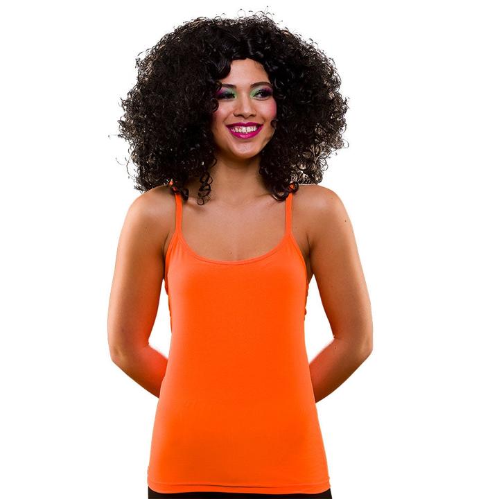 Actual product image Wicked Costumes 80er Neon Orange Spaghetti Träger Shirt (M/L)