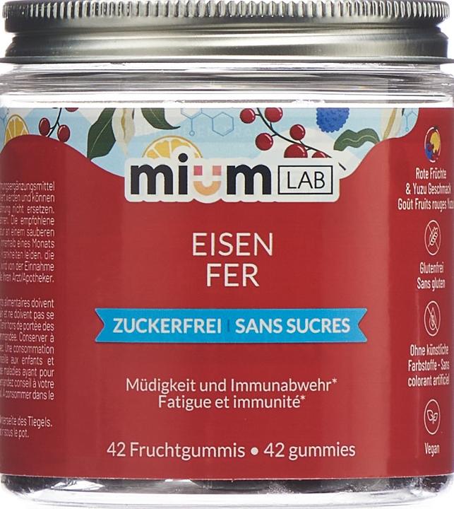 Immagine prodotto Mium Lab Vitamingummis Eisen (42 Pezzo/i, Gomme, 143 g)