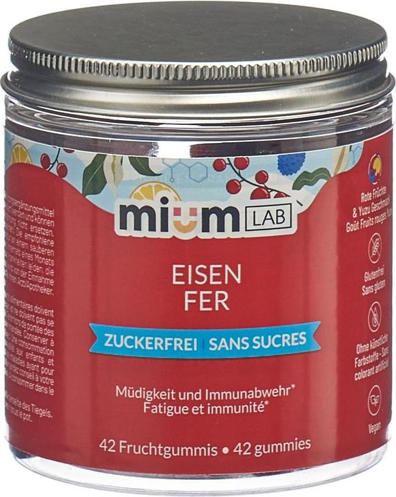 Immagine prodotto Mium Lab Vitamingummis Eisen (42 Pezzo/i, Gomme, 143 g)