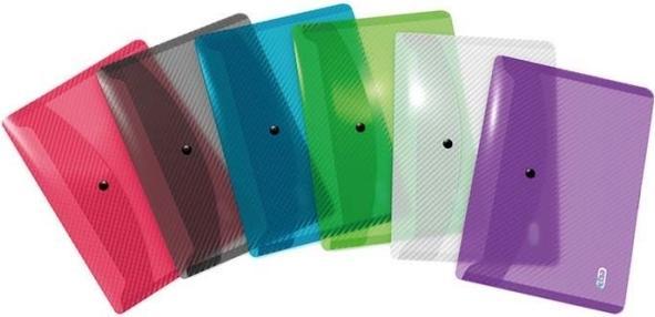 Actual product image Elba Document pouch HAWAI, DIN A5, PP, assorted colors made of strong plastic with modern surface finish (A5)