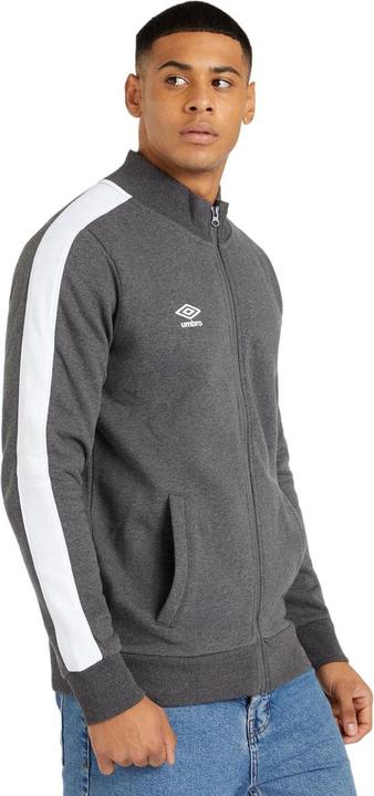 Actual product image Umbro Mens Stripe Sleeve Zipped Track Top (S)