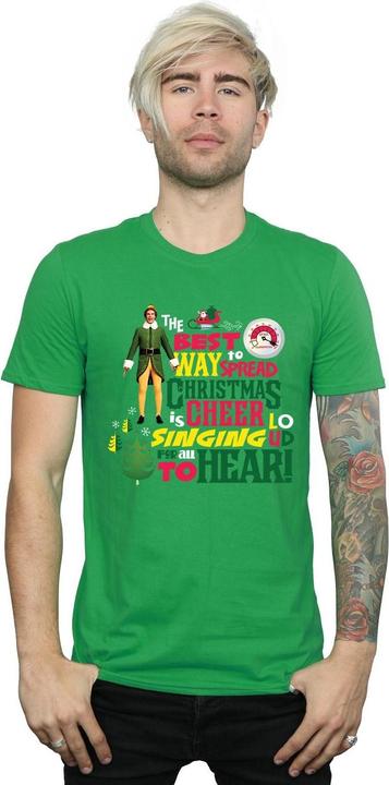 Actual product image Elf Mens Christmas Cheer T-Shirt (XL)