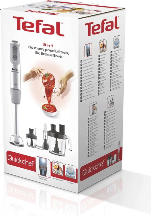 Produktbild Tefal Quickchef HB65LD Mixer 800 L Tauchmixer Grau, Silber 1000 W