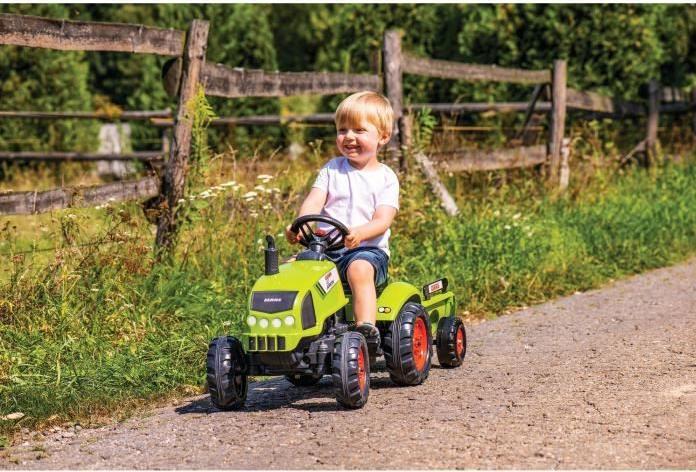 Actual product image Falk Toys Claas tractor + trailer M