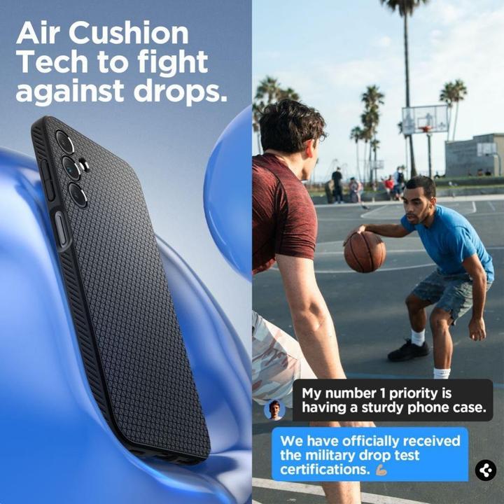 Image du produit Spigen Liquid Air Sam A15 4G/5G czarny/matte black ACS07246 (Samsung Galaxy A15)