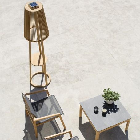 Produktbild Les Jardins Tecka Solar Stehleuchte in Teak ht182cm TECK65B (700 lm)