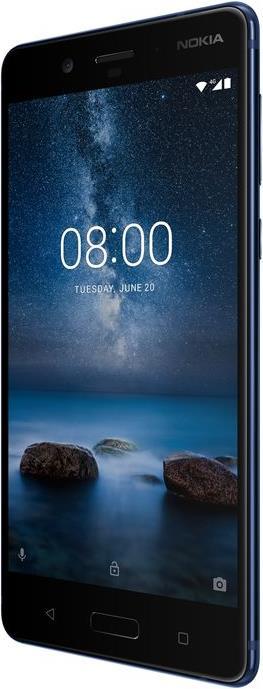 Actual product image Nokia 8 (128 GB, Polished Blue, 5.30", Hybrid Dual SIM, 13 Mpx, 4G)