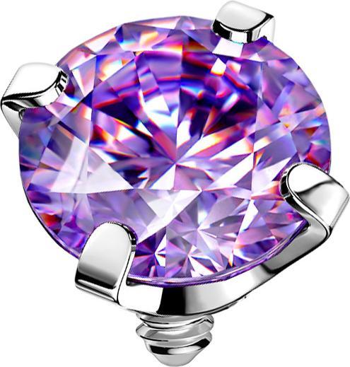 Immagine prodotto Star Piercing Set di tanzaniti in cristallo d'argento Dermal Anchor (senza ottone, Acciaio chirurgico 316L)