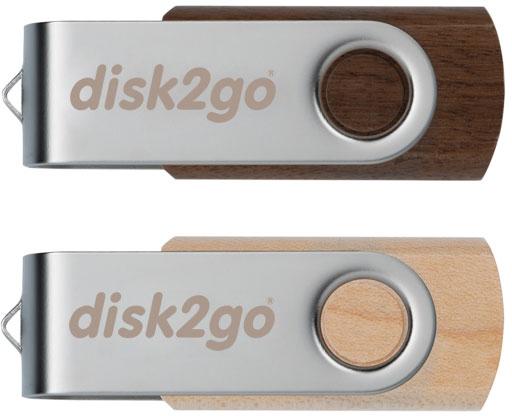 Actual product image Disk2go WOOD - USB Stick (16 GB, USB-A, USB 2.0)