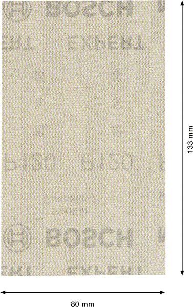Produktbild Bosch Professional Zubehör EXPERT M480 Schleifnetz, 80 x 133 mm, G 120, 50 Stück (120)