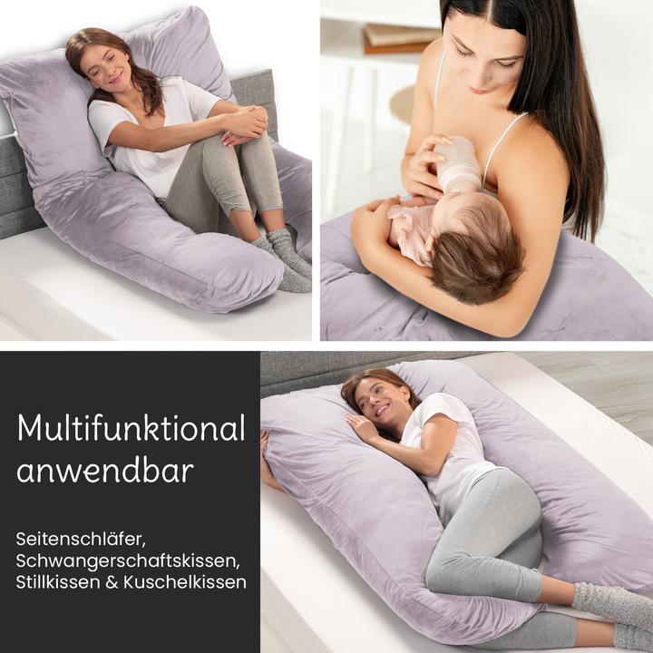 Produktbild Bestschlaf Multifunktions-Körperkissen, Schwangerschaftskissen in U Form, Stillkissen mit abnehmbarem und
