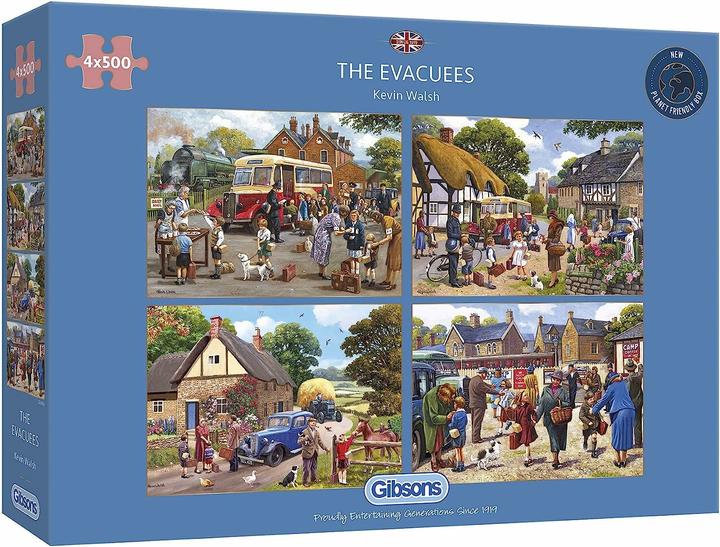 Produktbild Gibsons Puzzle 500 pieces 4 Puzzles - The Evacuees (500 Teile)