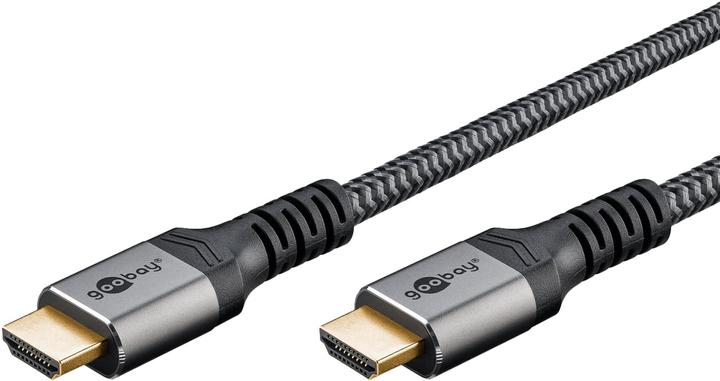 Goobay Câble HDMI ultra haut débit, 5 m, gris sharkskin (5 m, HDMI)