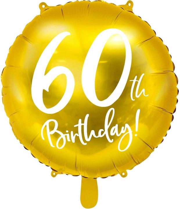 Partydeco Balloon 60 years - 45cm (1 x)