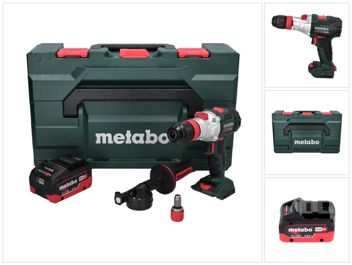 Metabo SB 18 LTX BL Q I Akku Schlagbohrschrauber 18 V 130 Nm Brushless + 1x Akku 5,5 Ah + metaBOX - (Akkubetrieb)