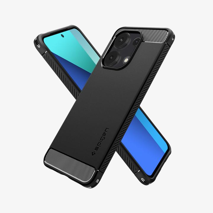 Immagine prodotto Spigen Custodia Rugged Armor per Xiaomi Redmi Note 13 4G / LTE - nero opaco (Xiaomi Redmi Note 13 4G)