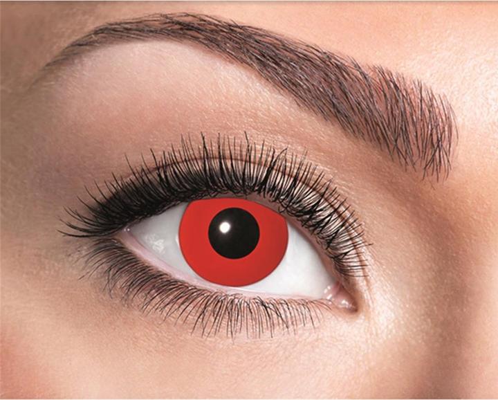 Actual product image Eyecatcher UV-contact lenses (Red)