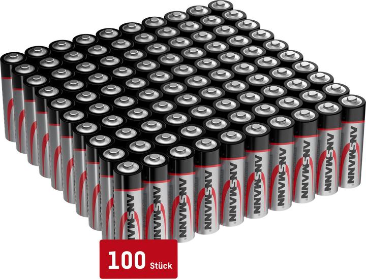 Immagine prodotto Ansmann Batteria alcalina (100 pz., AA, 2700 mAh)