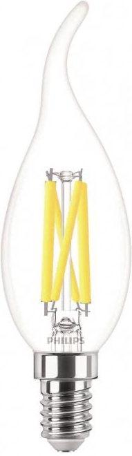 Actual product image Philips Professional MST LEDcandle 3,4-40W/927 E14 clear candle 470lm DIMTONE windst. D,4kWh/1000 (E14, 3.40 W, 470 lm, 1 x, D)