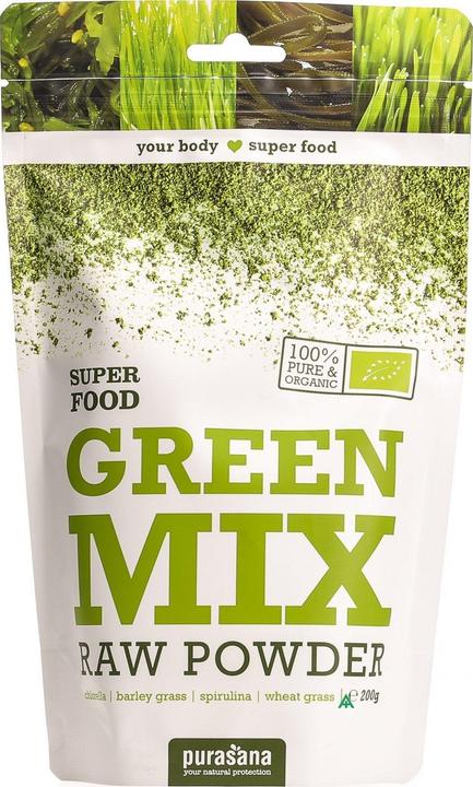 Produktbild Purasana Green Mix 100% Raw Powder (200g) (1 Stück, Pulver, 200 g)