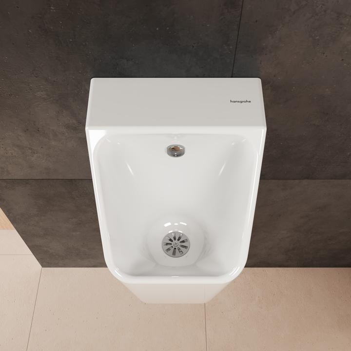 Image du produit hansgrohe EluPura Original Q urinoir, sans bord de chasse, arrivée à larrière, 320x305x600mm, bla