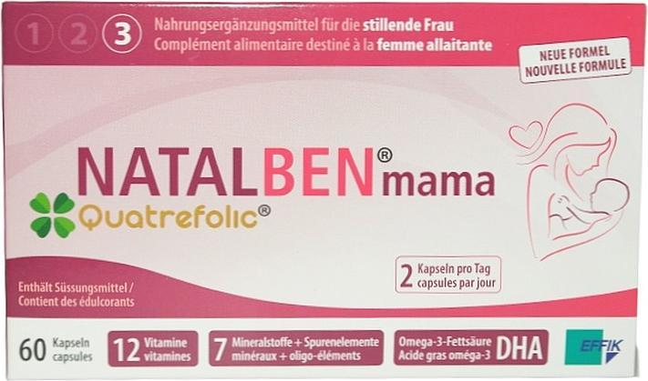 Actual product image Natalben Mama Quatrefolic (1 Piece, Capsules, 132 g)