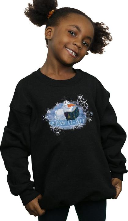 Actual product image Disney Girls Frozen 2 Olaf Snow It All Sweatshirt (140, 146)