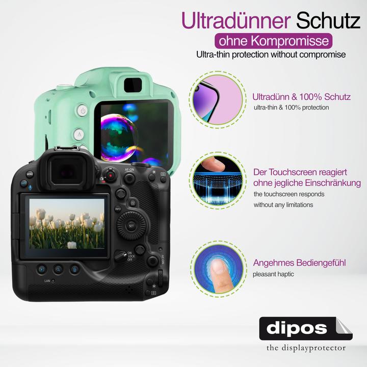 Actual product image Dipos Screen Protector Crystalclear for Panasonic HC-V808 (Screen protector)