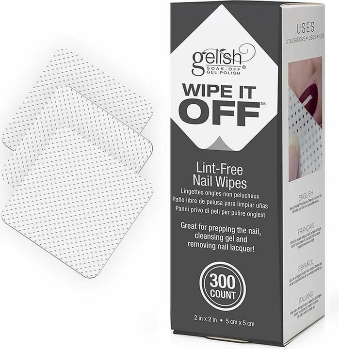 Actual product image Harmony Gelish Non-Fuzzy Easy-Off Nail Polish Remover Wipes