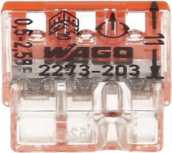 Actual product image Wago Plug-in terminal Contact Compact 3-fold