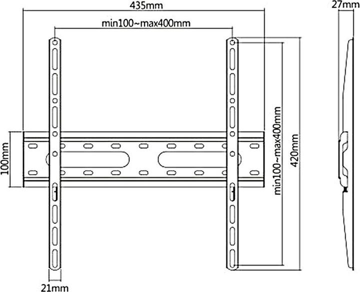 Nutritional values and ingredients Maclean Uchwyt do TV ekonomiczny MC-938, max VESA, 32-55",, czarny (Wall, 55", 45 kg)
