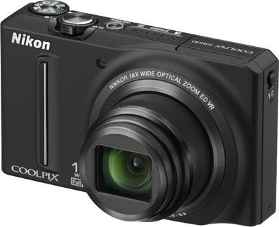 Produktbild Nikon Coolpix S9100, 12MP, 18x Zoom, FullHD-Movies, Schwarz