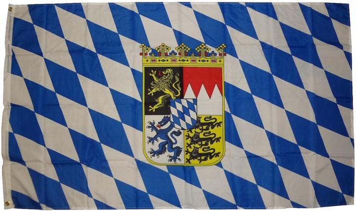 trends4cents Drapeau Bayern Wappen 250 x 150 cm Drapeau avec 3 oeillets 100g/m² poids du tissu Hissflagge