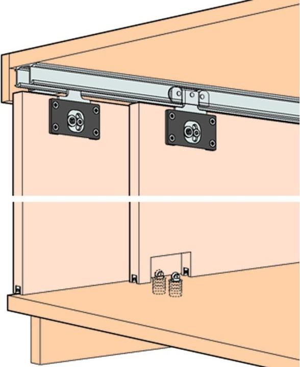 Actual product image HAWA Sliding door set combino